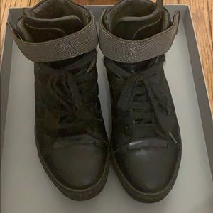 Brunello Cuccinelli Black Sneakers w/ Strap
